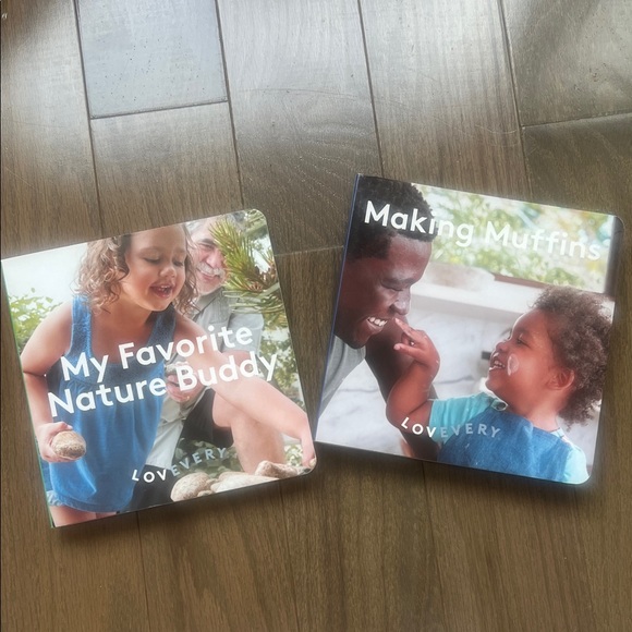 LOVEVERY Other - Lovevery Board Books Set - My Favorite Nature Buddy & Making Muffins (Blue)